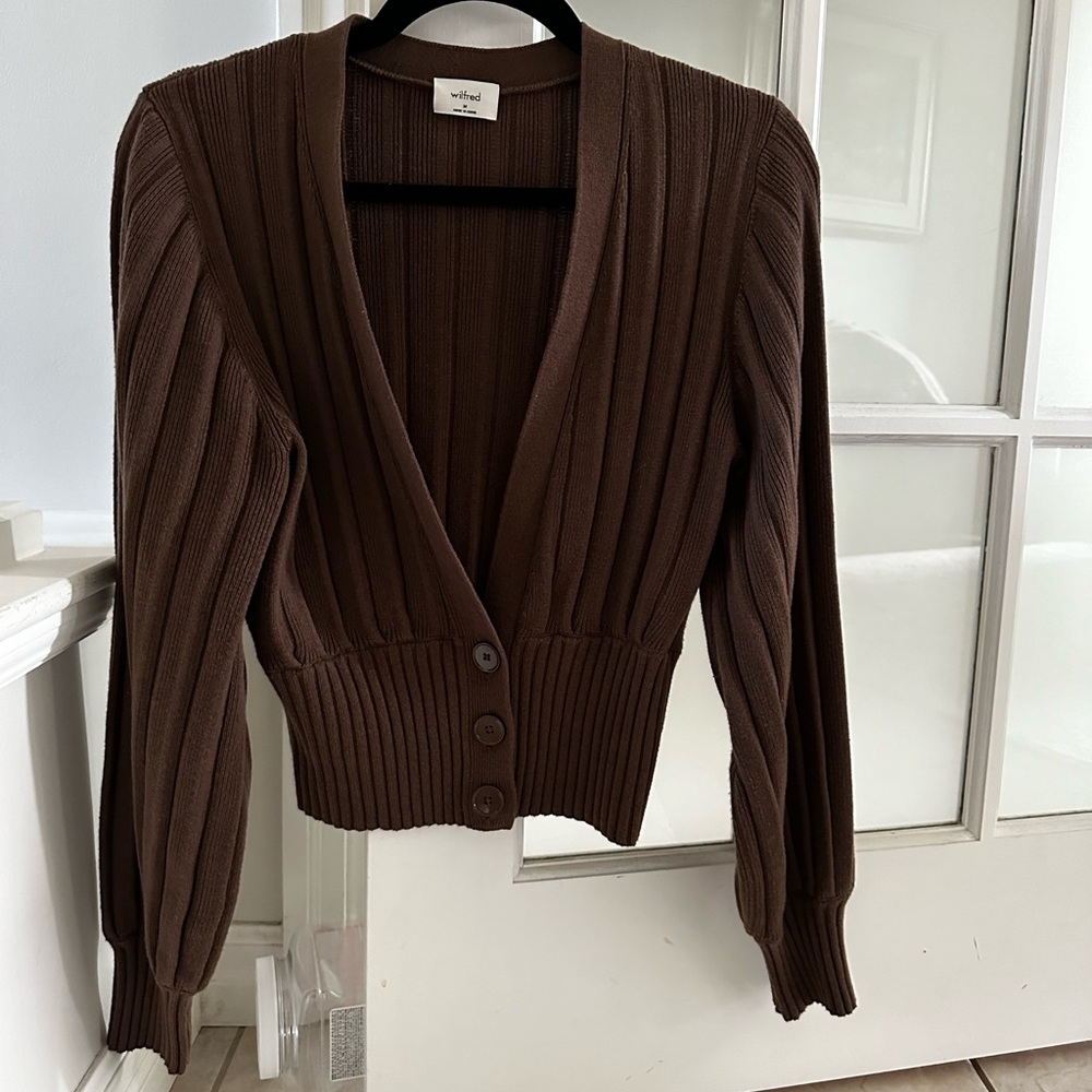 NWOT ARITZIA WILFRED plunge front cardigan
